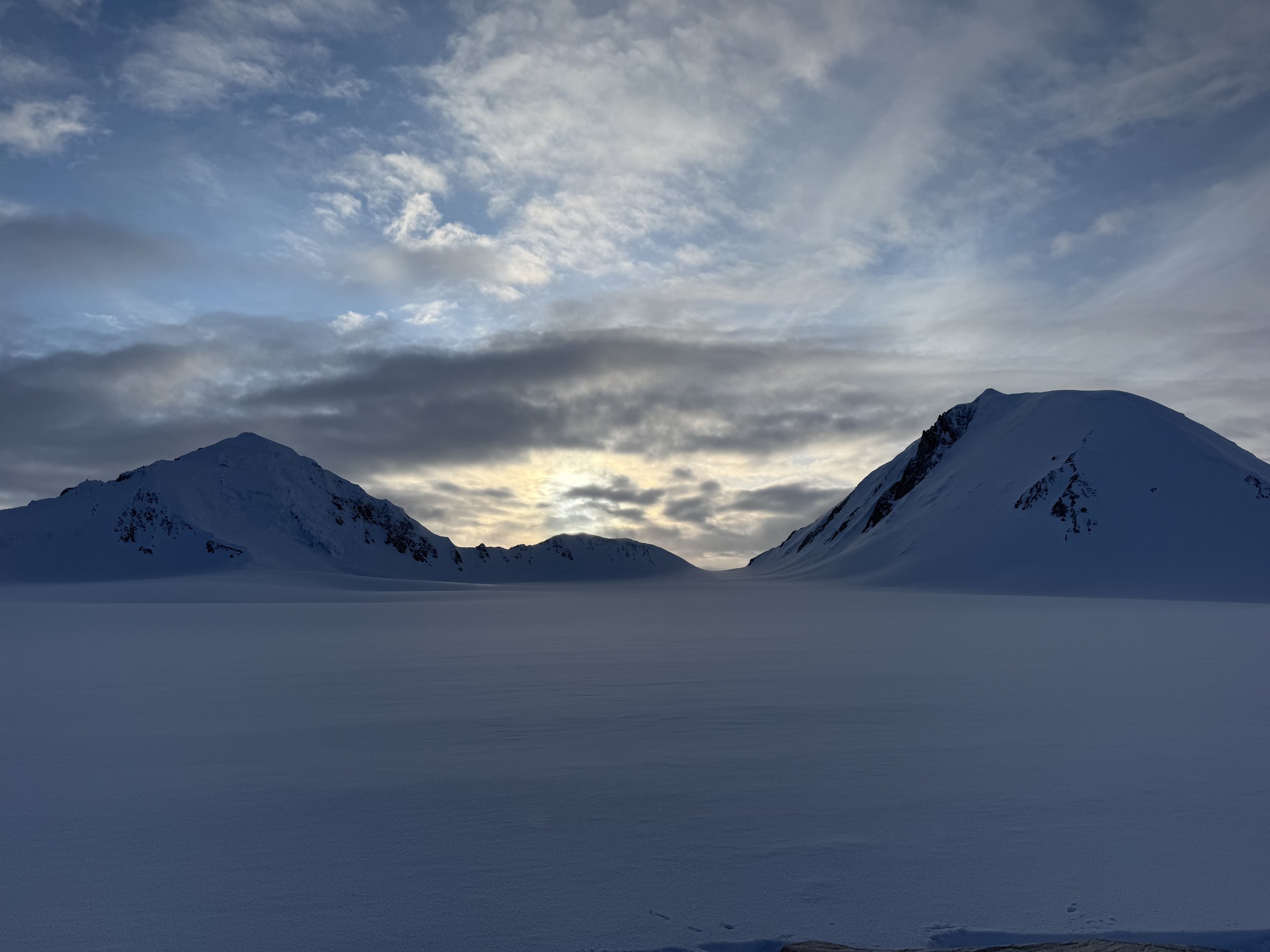 Evening light over the Eclipse Icefield